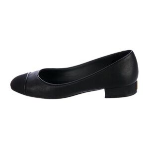 Chanel Cap Toe Flats with Golden CC at Heels